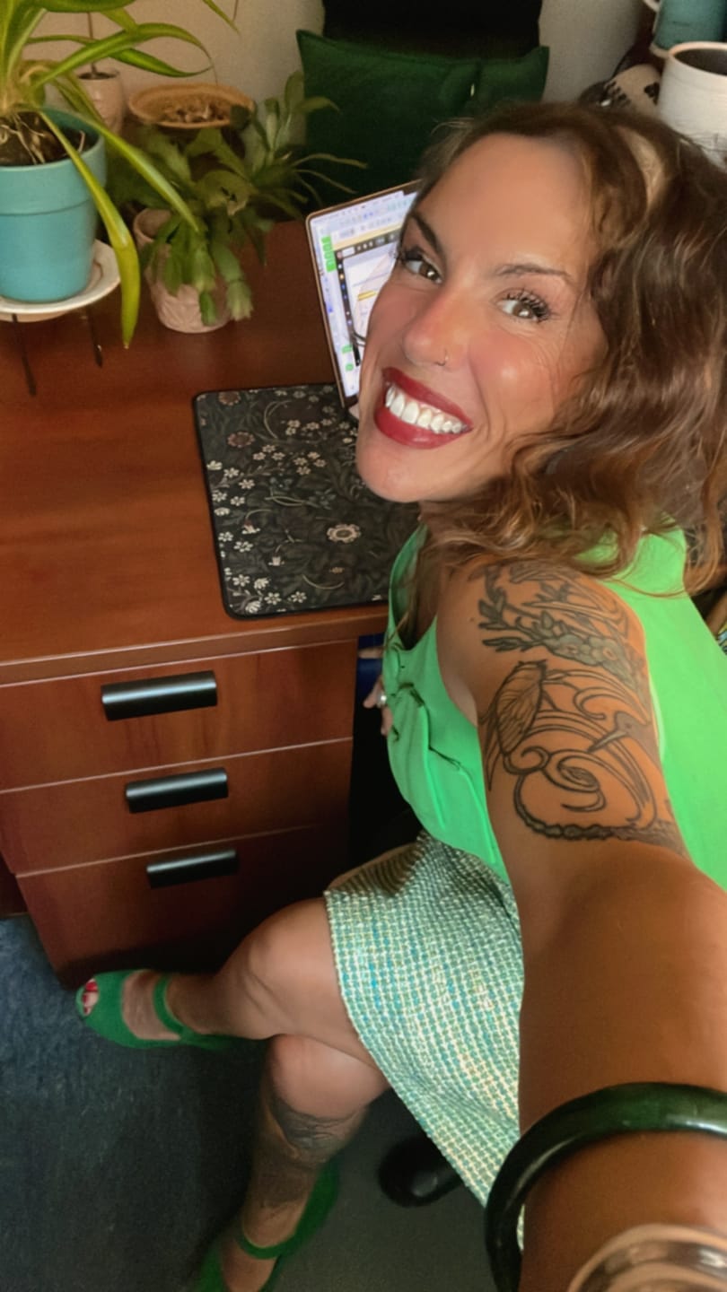 Customer photo review of Perfect Red Lipstick