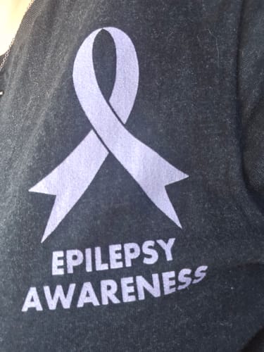 Customer photo review of Epilepsy - Round 34 (Unisex Staple T-Shirt | Bella + Canvas)