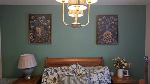 Customer photo review of Vintage Peacock No4 Print