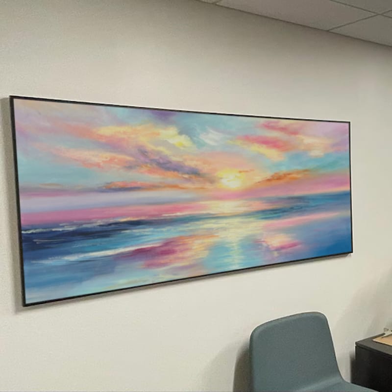 Customer photo review of Ocean & Sky Textured Wall Art # MO036