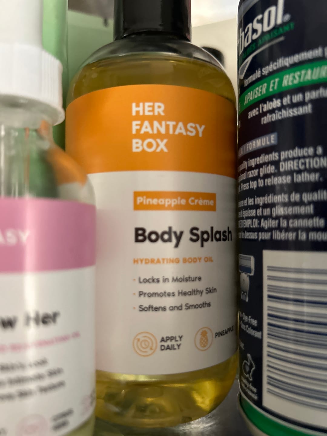 Customer photo review of Fruity Skin Body Oil Bundle