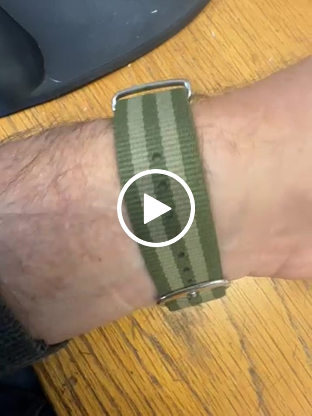 Customer video review of Classic Military Style Strap -Olive Green and Khaki