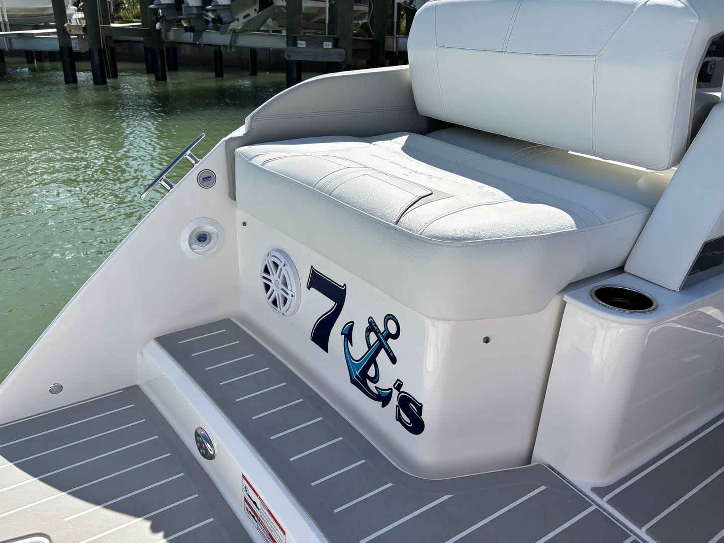 Customer photo review of Custom Digital Boat Name Logo Design