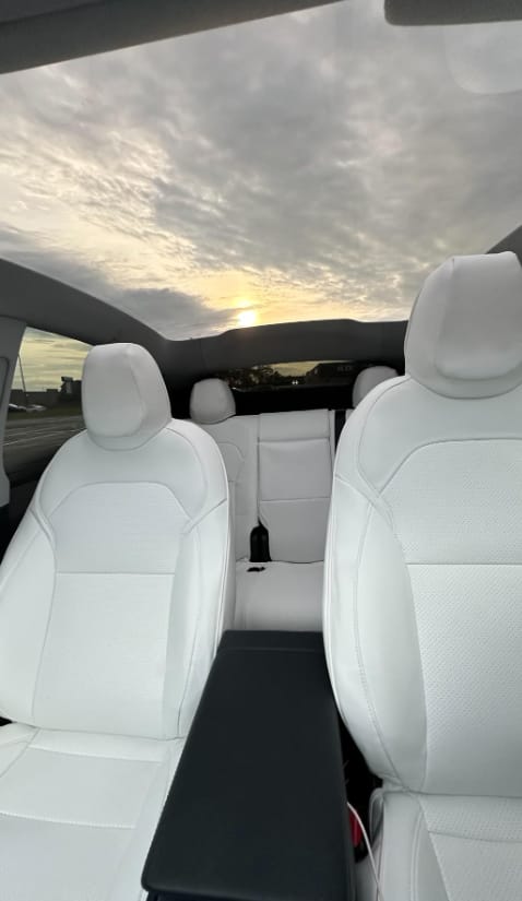 Customer photo review of Nappa Vegan Leather Full Seat Covers for Tesla Model 3/Y/S/X
