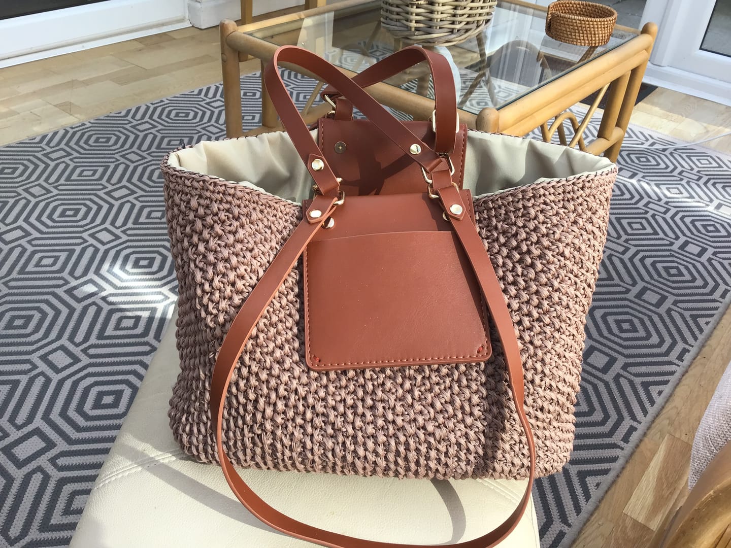Customer photo review of CrochetPark™ Crochet Urban classic Tote Kit