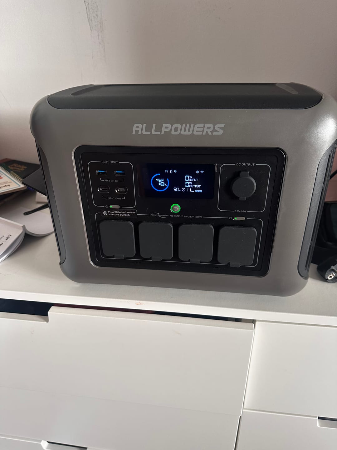Customer photo review of ALLPOWERS R1500 LITE Portable Power Station 1600W 1056Wh