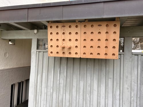 Customer photo review of Pegboard - für die Montage an der Wand, B-Ware