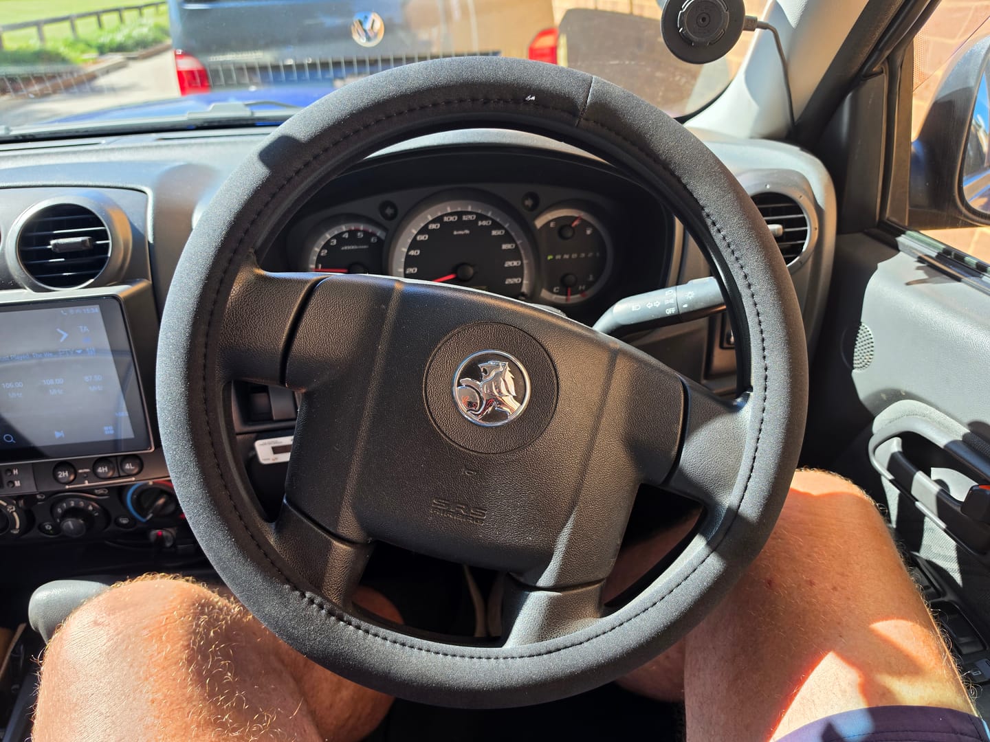 Customer photo review of Sharkskin Universal Steering Wheel Cover