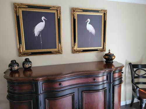 Customer photo review of Midnight Crane No2 Print