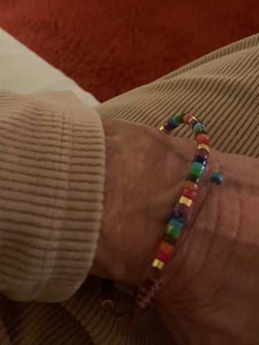 Customer photo review of 7 Chakren Energiearmband aus Jaspis