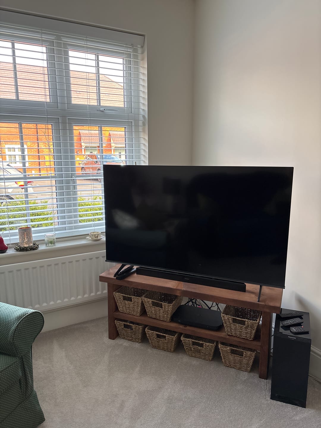 Customer photo review of Bedford Solid Wood Tv Stand | Media Unit