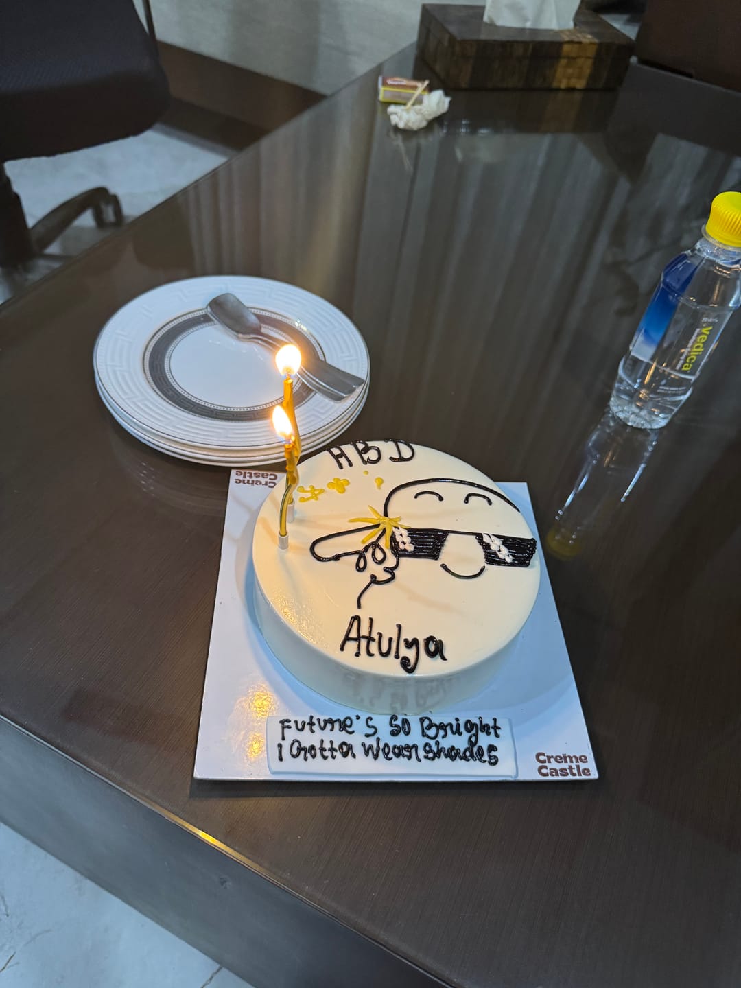 Customer photo review of Meme Theme Cake for Boyfriend