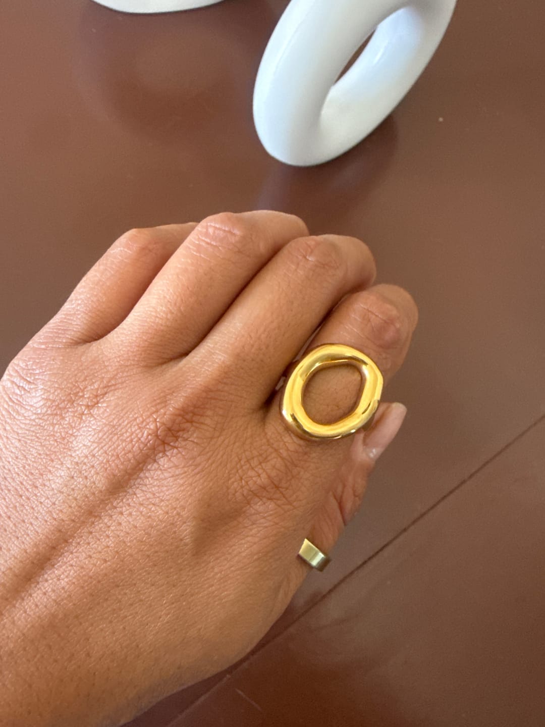 Customer photo review of Anillo Rust Mini