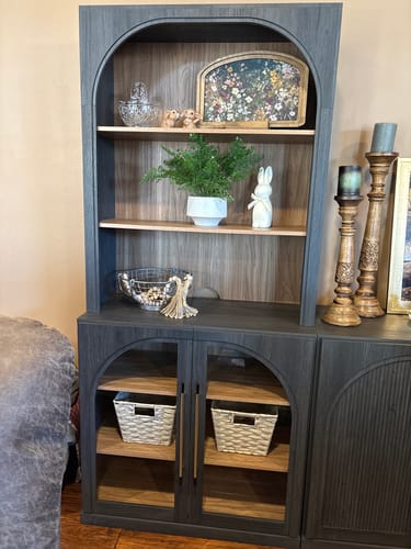Customer photo review of Jagger 72" Tall 6-Tier Bookcases (Set of 2)