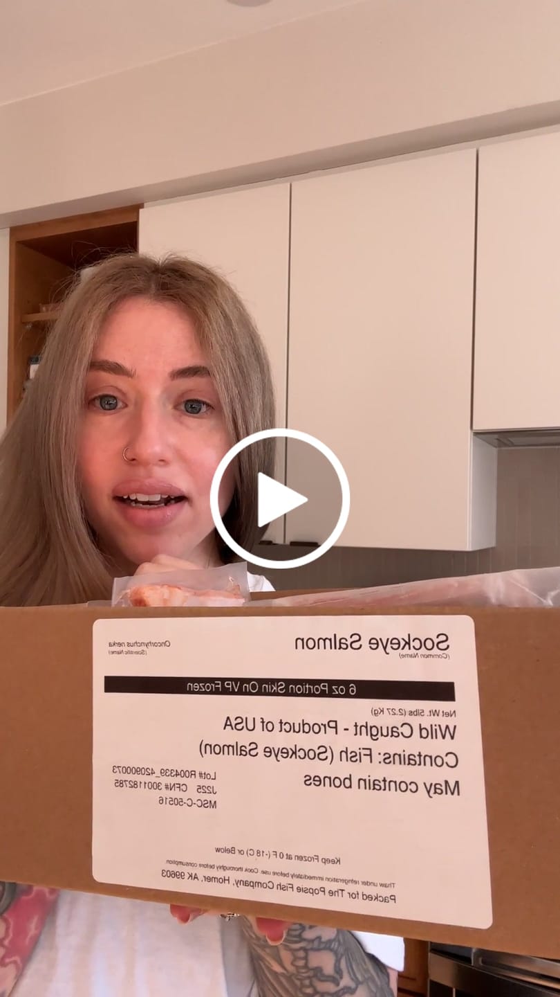 Customer video review of Wild Caught Alaskan Sockeye Salmon