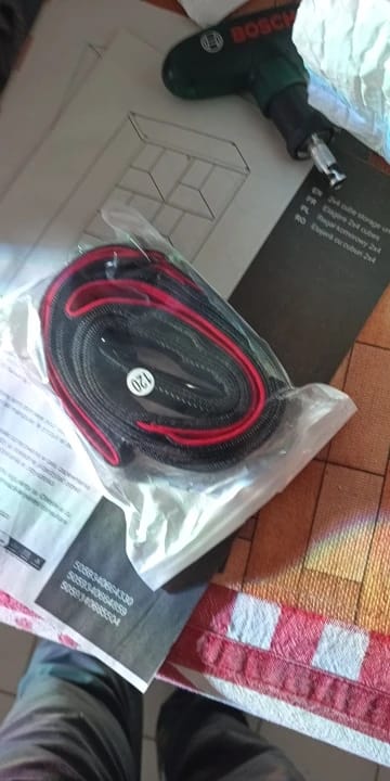 Customer photo review of Double Handle Heavy Duty Nylon Dog Leash For Dogs