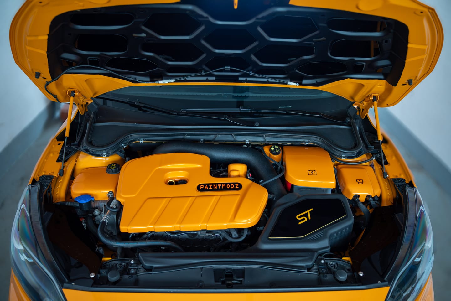 Customer photo review of Proform Small Engine Bay Dress Up Kit Bundle - Mk4/4.5 Focus ST Petrol (Painted Finishes)