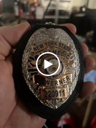 Customer video review of Customizable Badge BA19