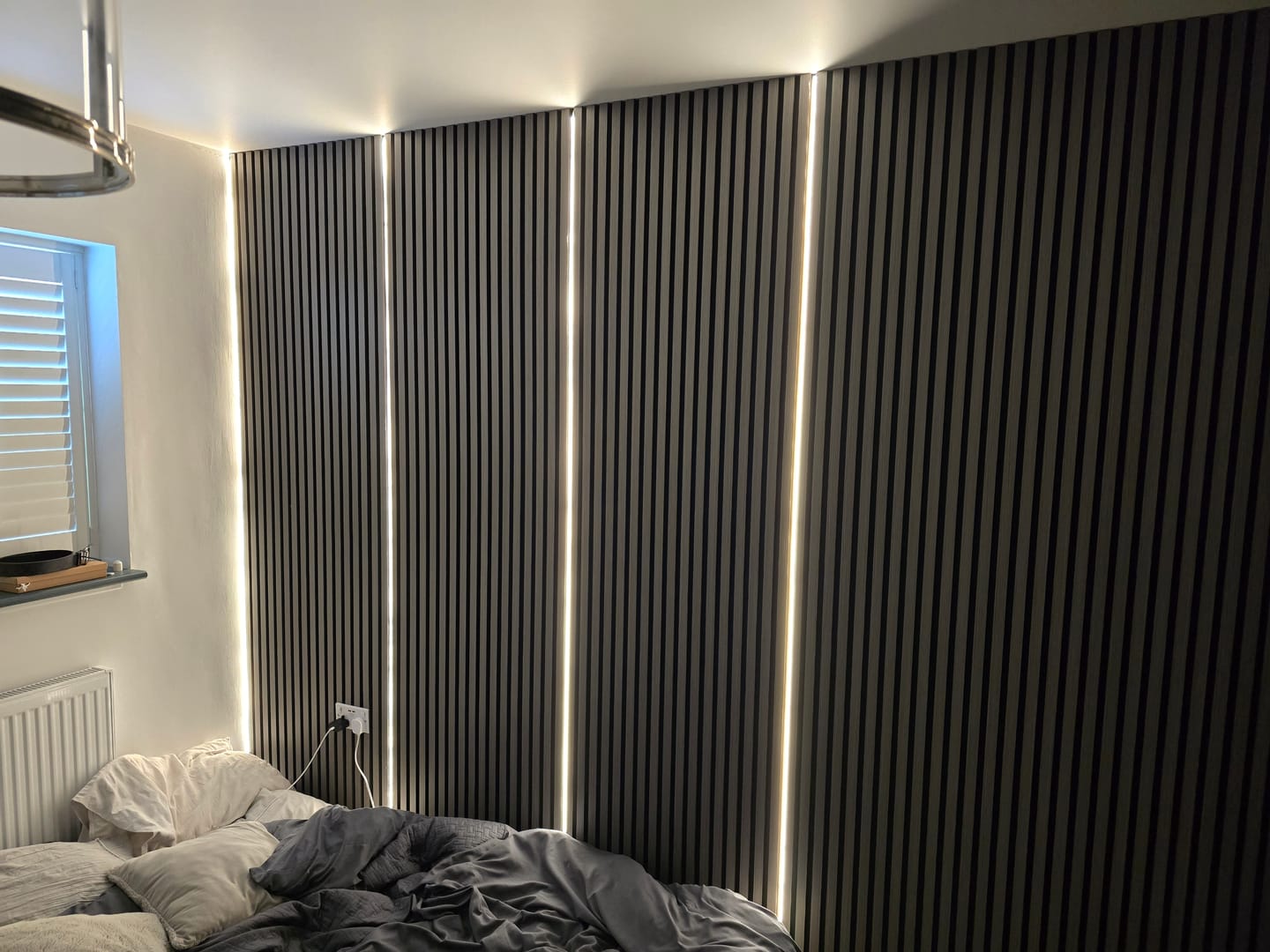 Customer photo review of Premium Acoustic Wall Panels - Light Grey