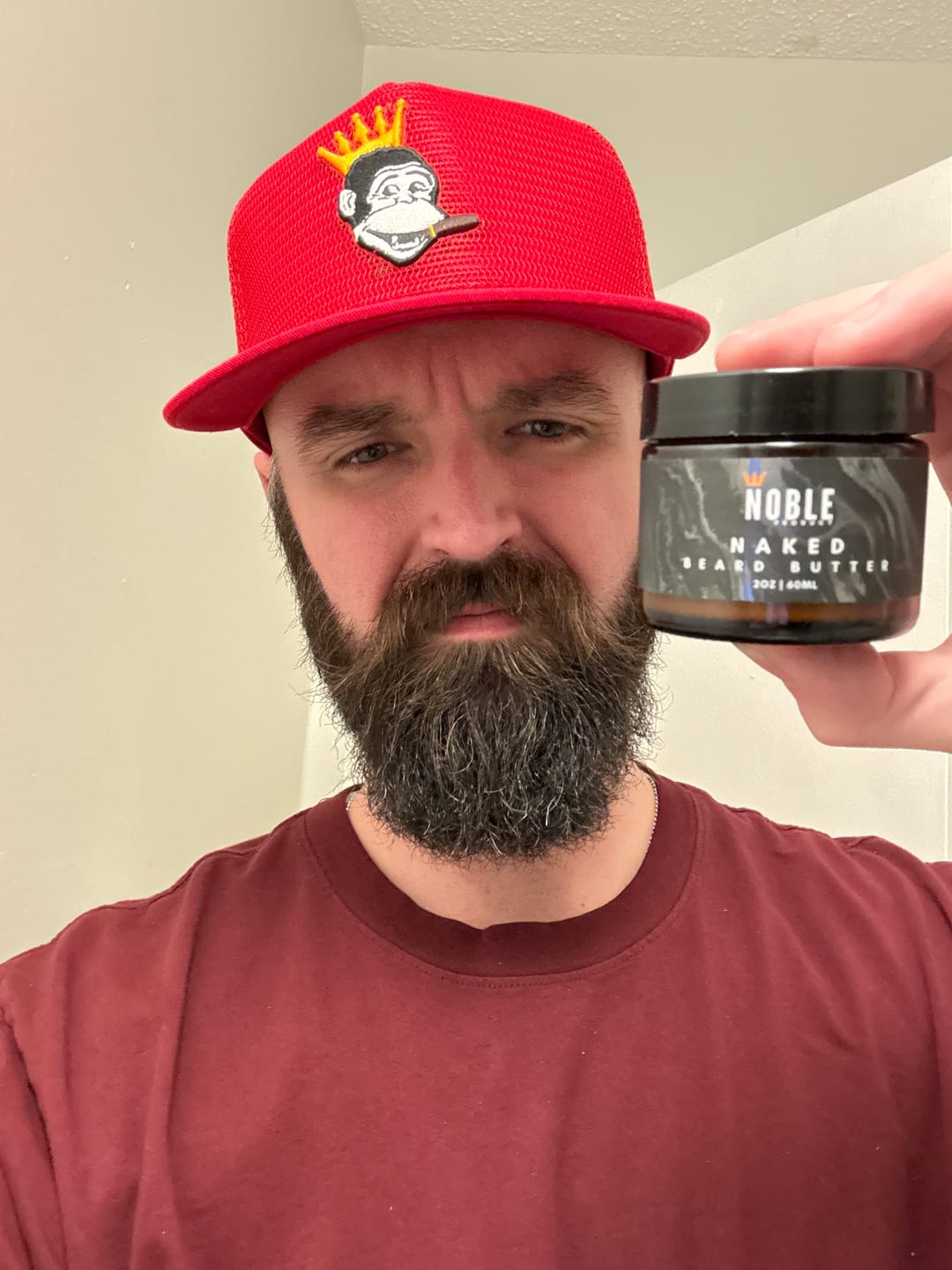 Customer photo review of NAKED BEARD BUTTER | Daily Hydration | Fragrance-Free | 2 oz