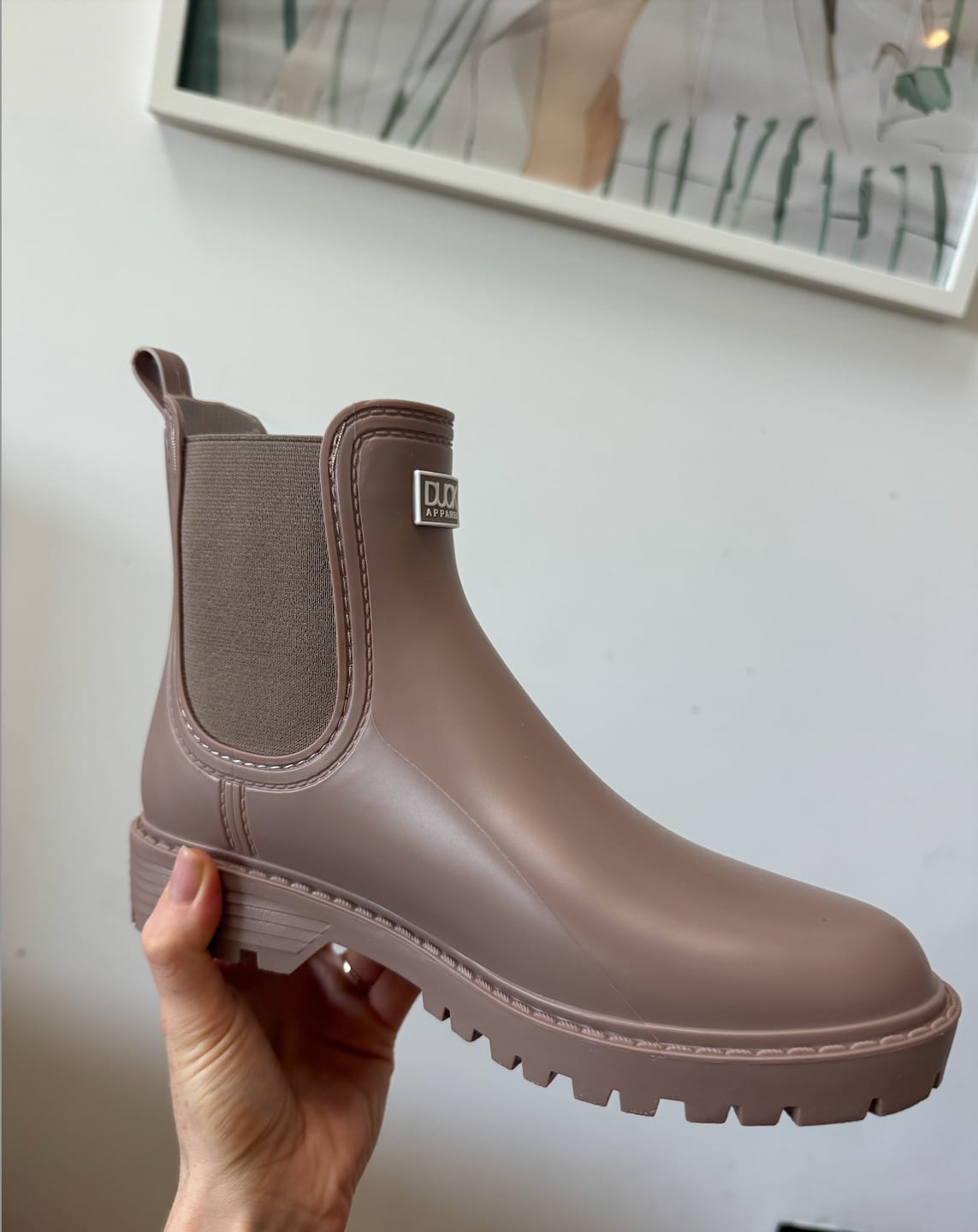 Customer photo review of Biscuit Rain Boots