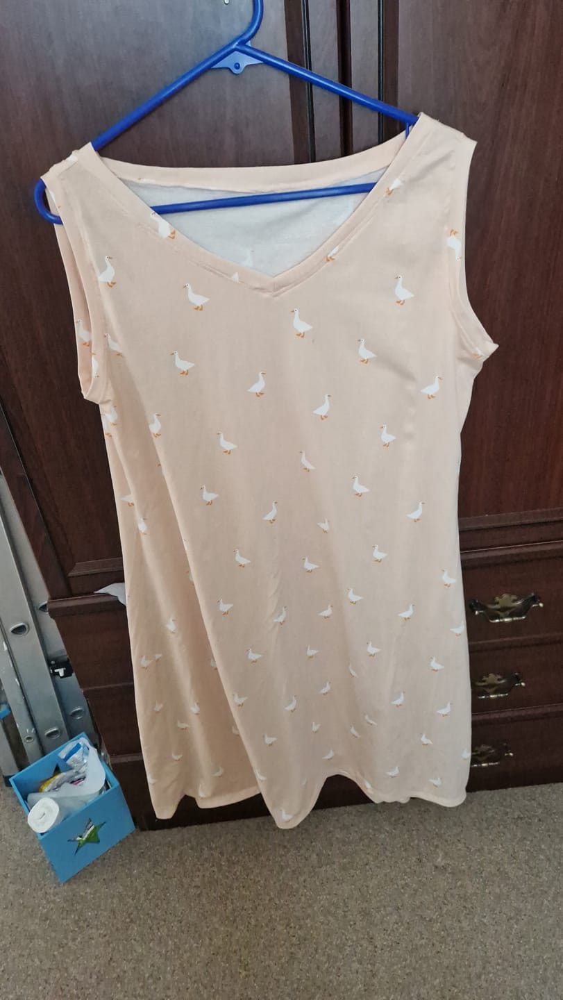 Customer photo review of Swan Lake Cotton Jersey Fabric