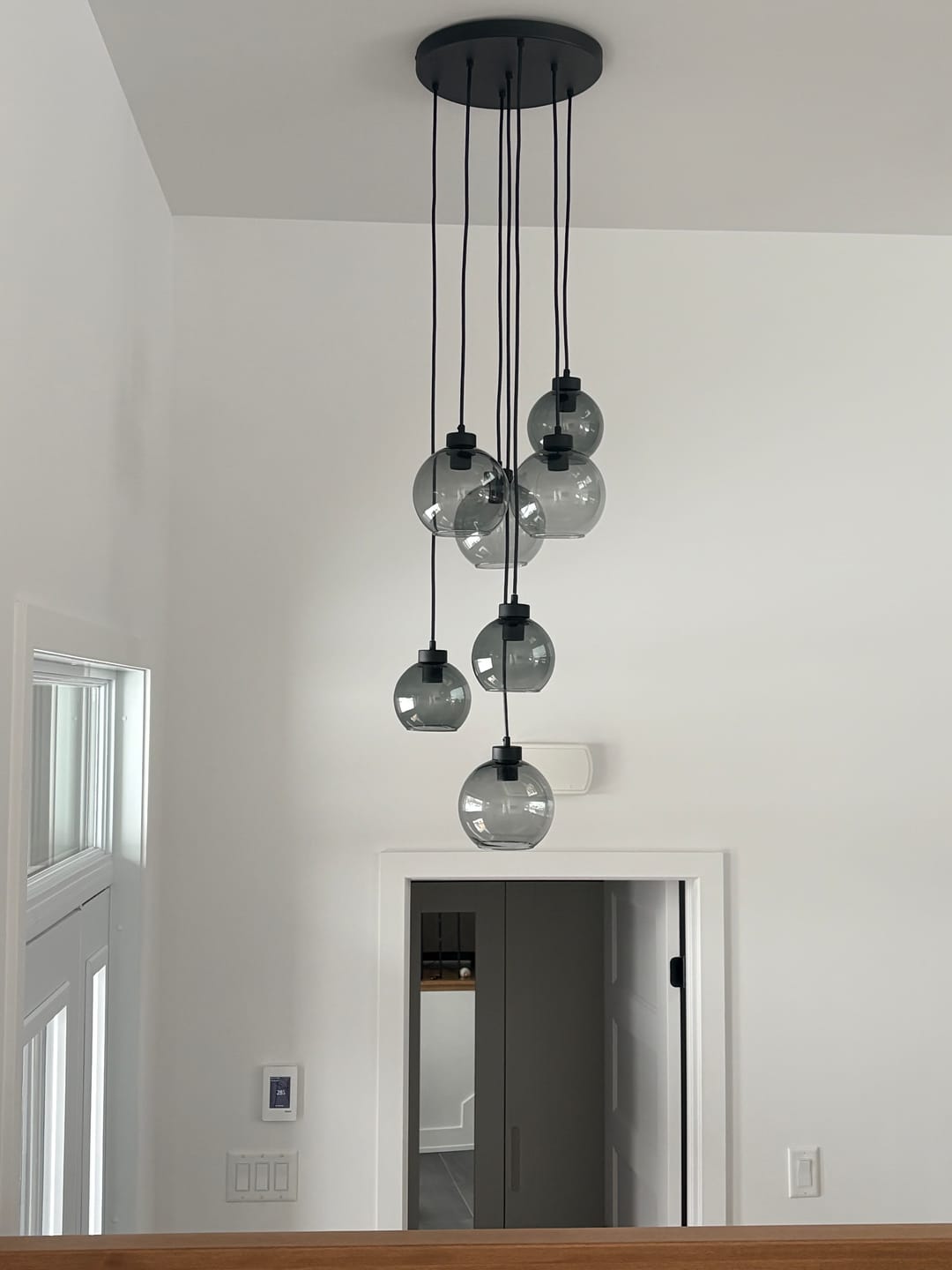 Customer photo review of CUBUS Graphite Glass Scandinavian Pendant Light 7