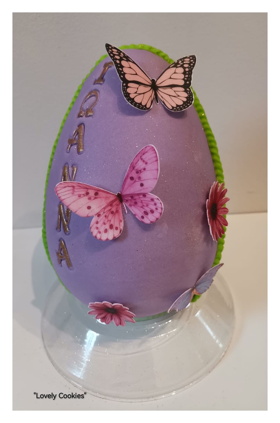 Customer photo review of Βρώσιμες πεταλούδες ροζ και γαλάζιες 21 τεμ
