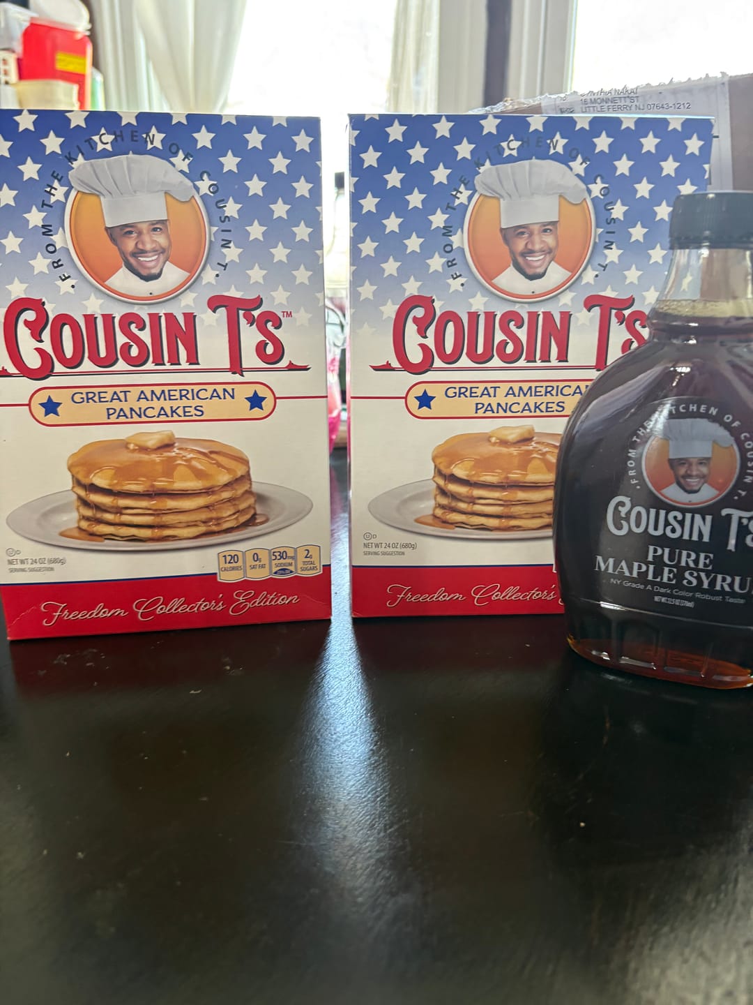 Customer photo review of Cousin T's Maple Syrup & 2 Pack Pancake Mix Bundle