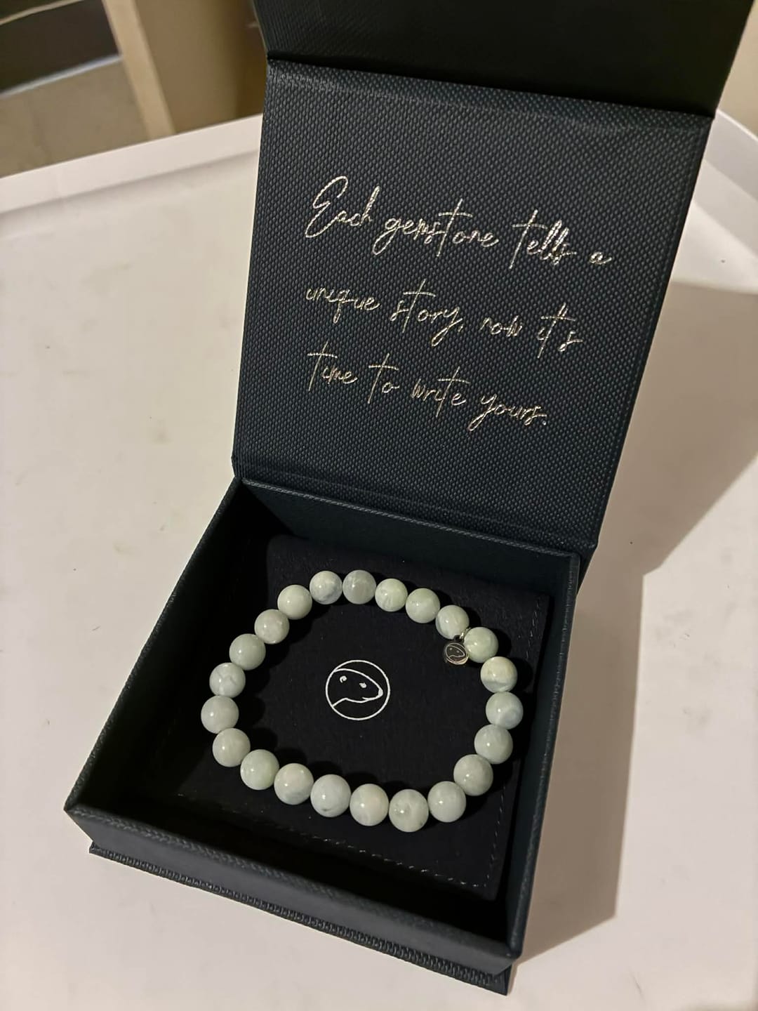 Customer photo review of Aquamarine Bracelet