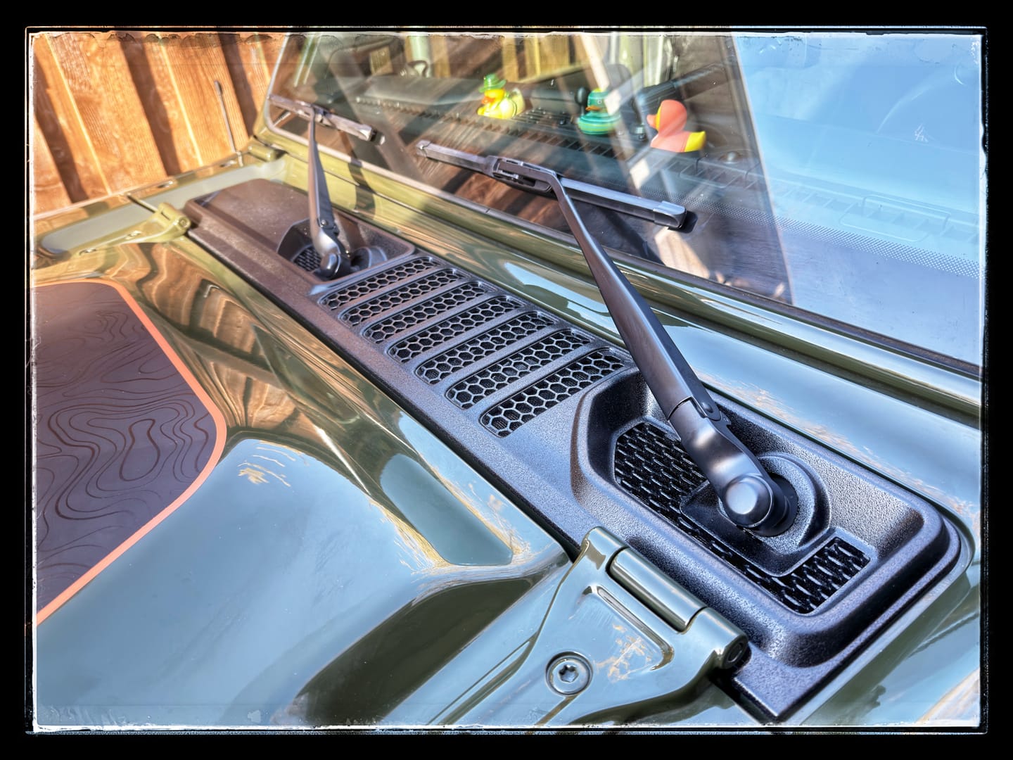 Customer photo review of Raptorized OEM Cowl Wiper Panel for Jeep JL JT 2018+