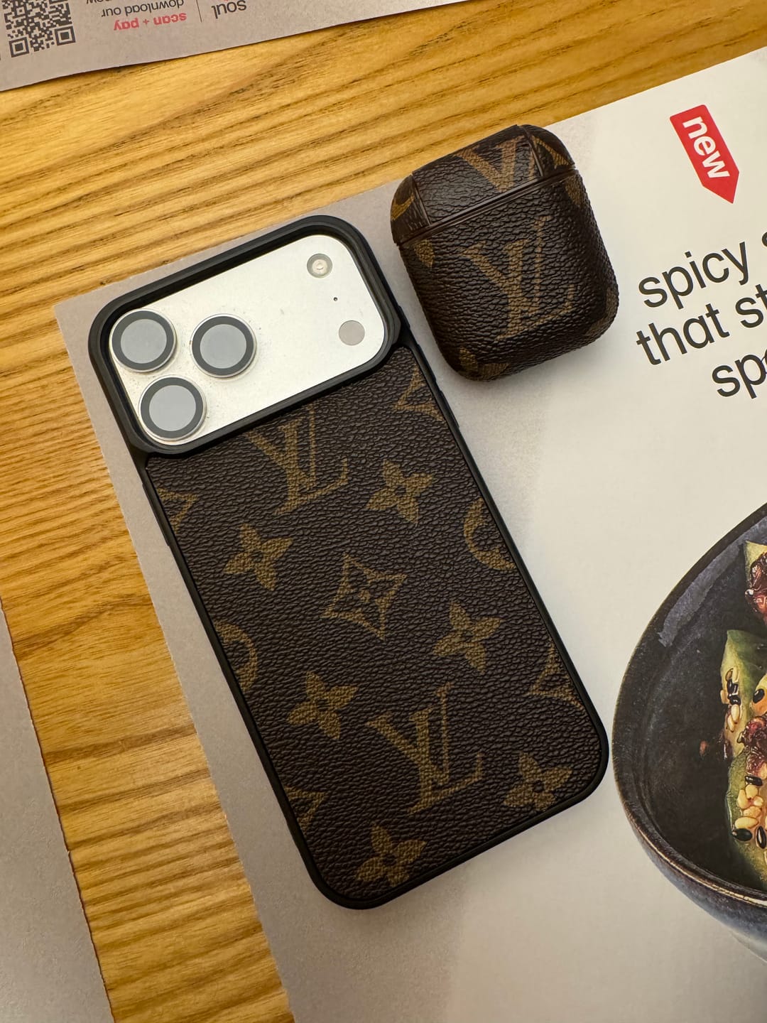 Customer photo review of Brown Classic Mono Original iPhone Case