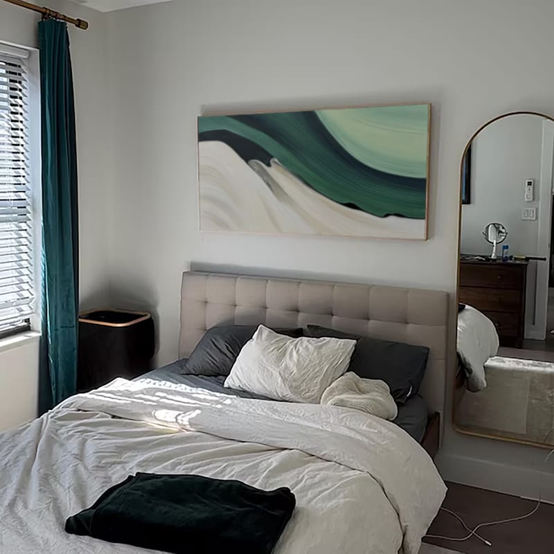 Customer photo review of Green Abstract  Wall Art #AT028