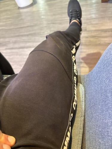 Customer photo review of BLACK DAILY TRACK PANTS