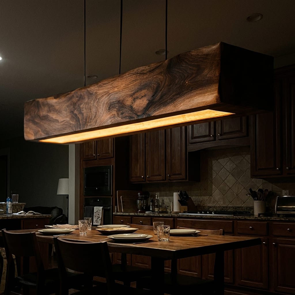Customer photo review of Handcrafted Pendant Light For Modern Dining Spaces