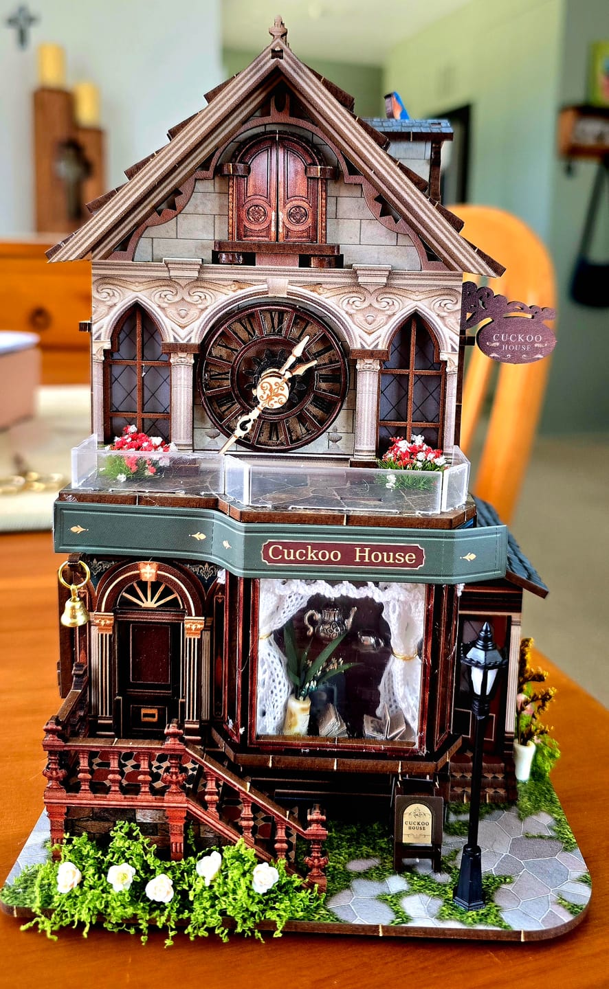 Customer photo review of Cuckoo Cottage Clock 3D Wooden Puzzle