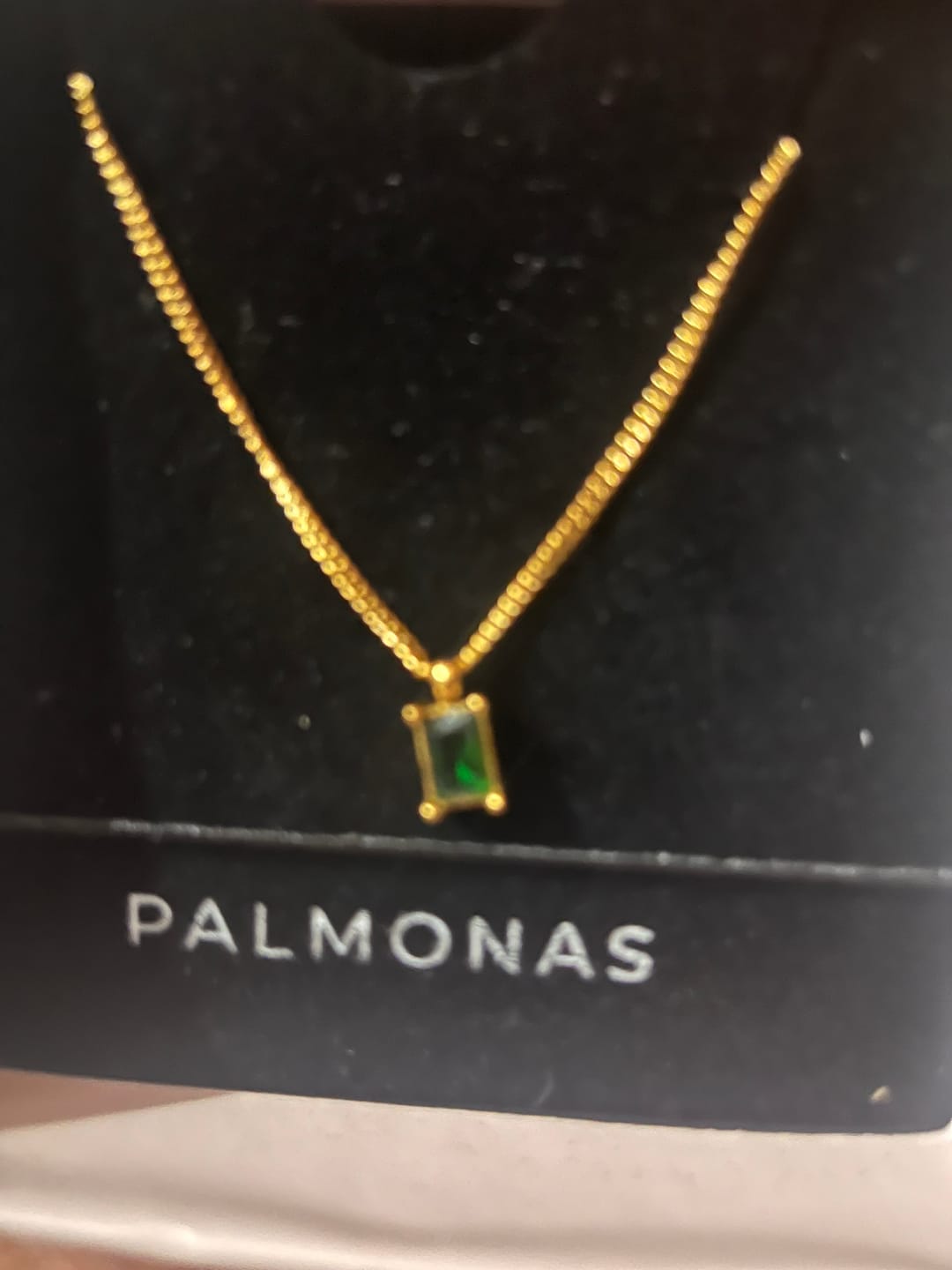 Customer photo review of Everyday Exquisite Green Stone Gold Necklace