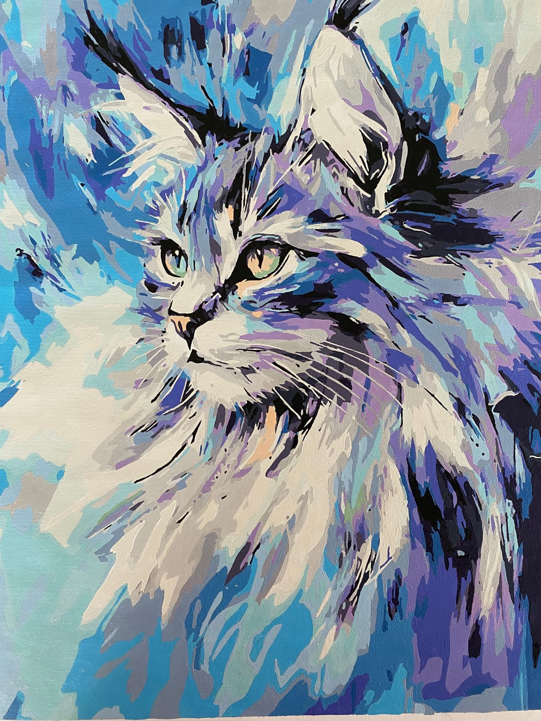 Customer photo review of Abstract Maine Coon