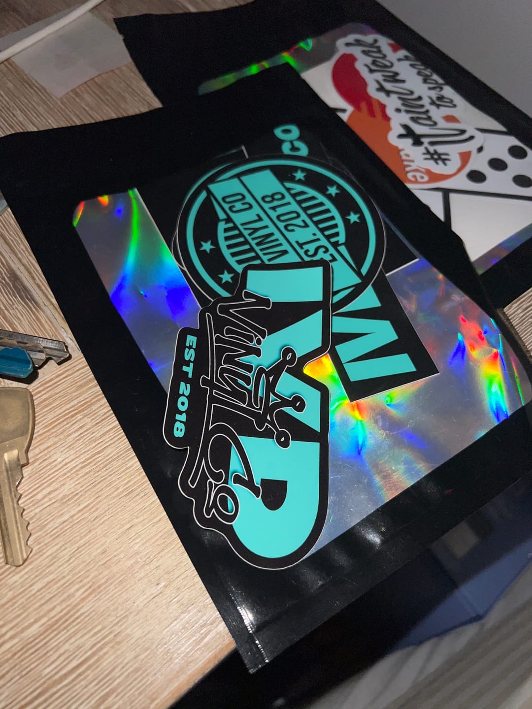 Customer photo review of Sample Sticker Pack