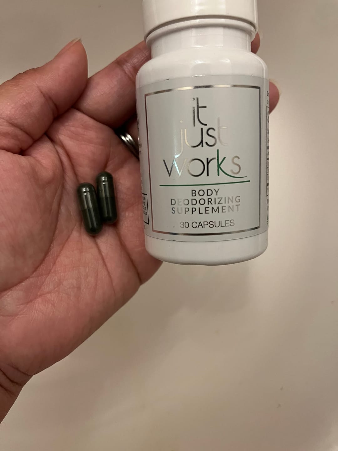 Customer photo review of Body Deodorizing Supplement | 3 Pack Bundle