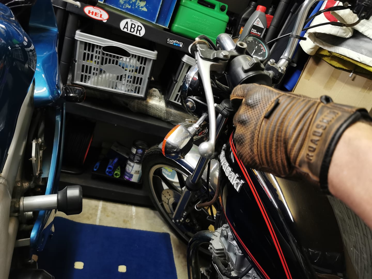 Customer photo review of Roadskin Summer Motorcycle Gloves