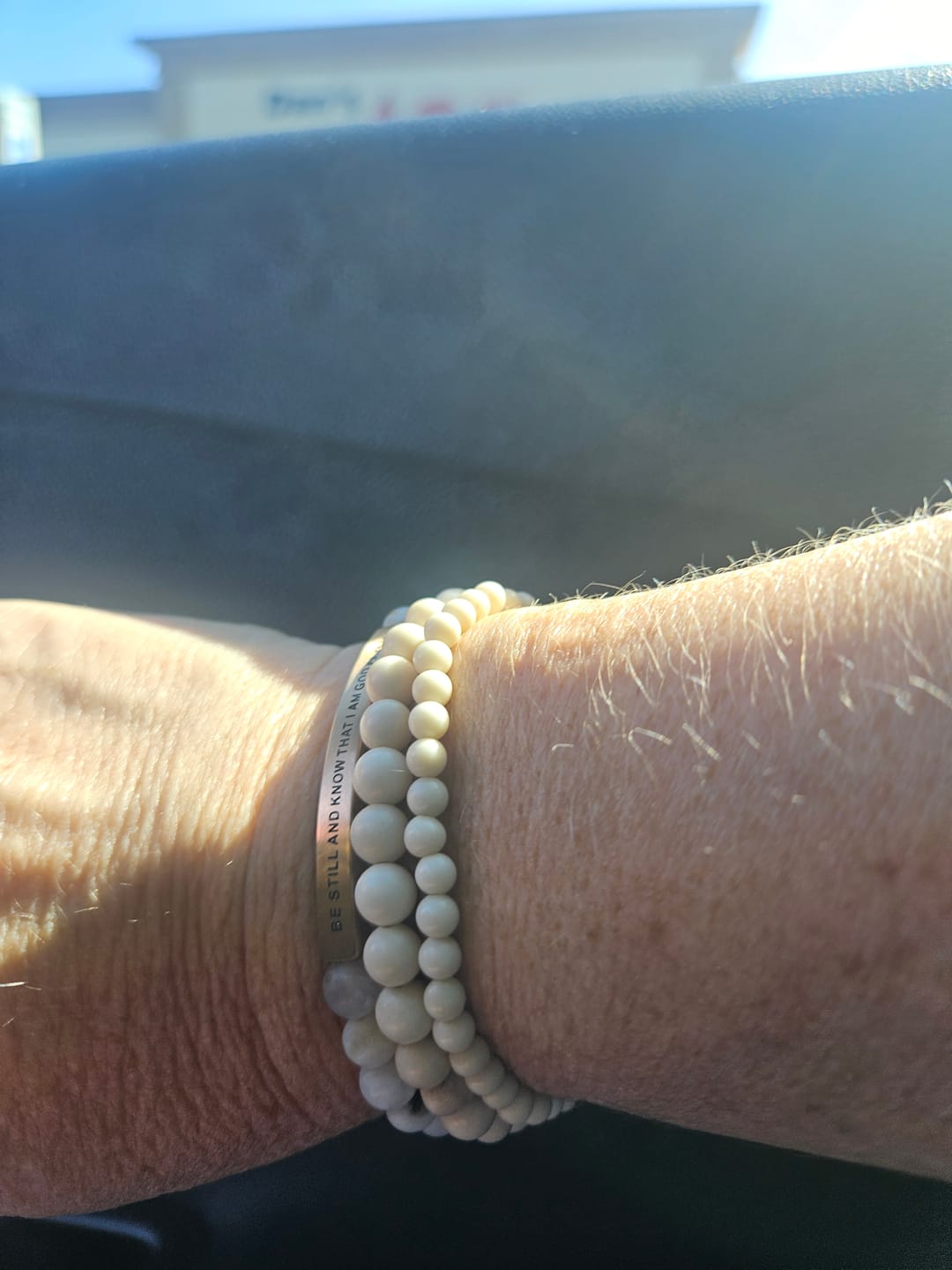 Customer photo review of MATTE JASPER  - ACCENT BRACELET