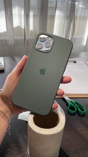 Customer photo review of Husa Silicon pentru iPhone 12 Pro Max, Pine Green
