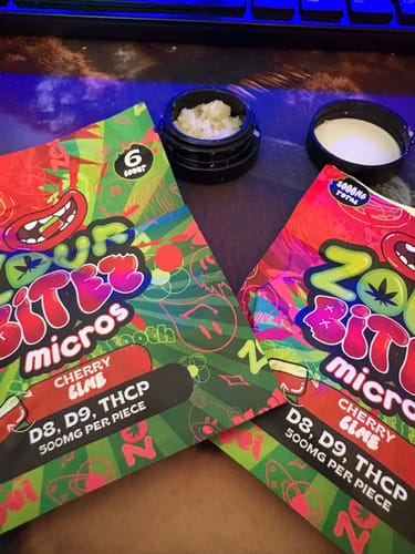 Customer photo review of ZOUR STASH CHERRY LIME BITEZ (3000mg / 6ct)