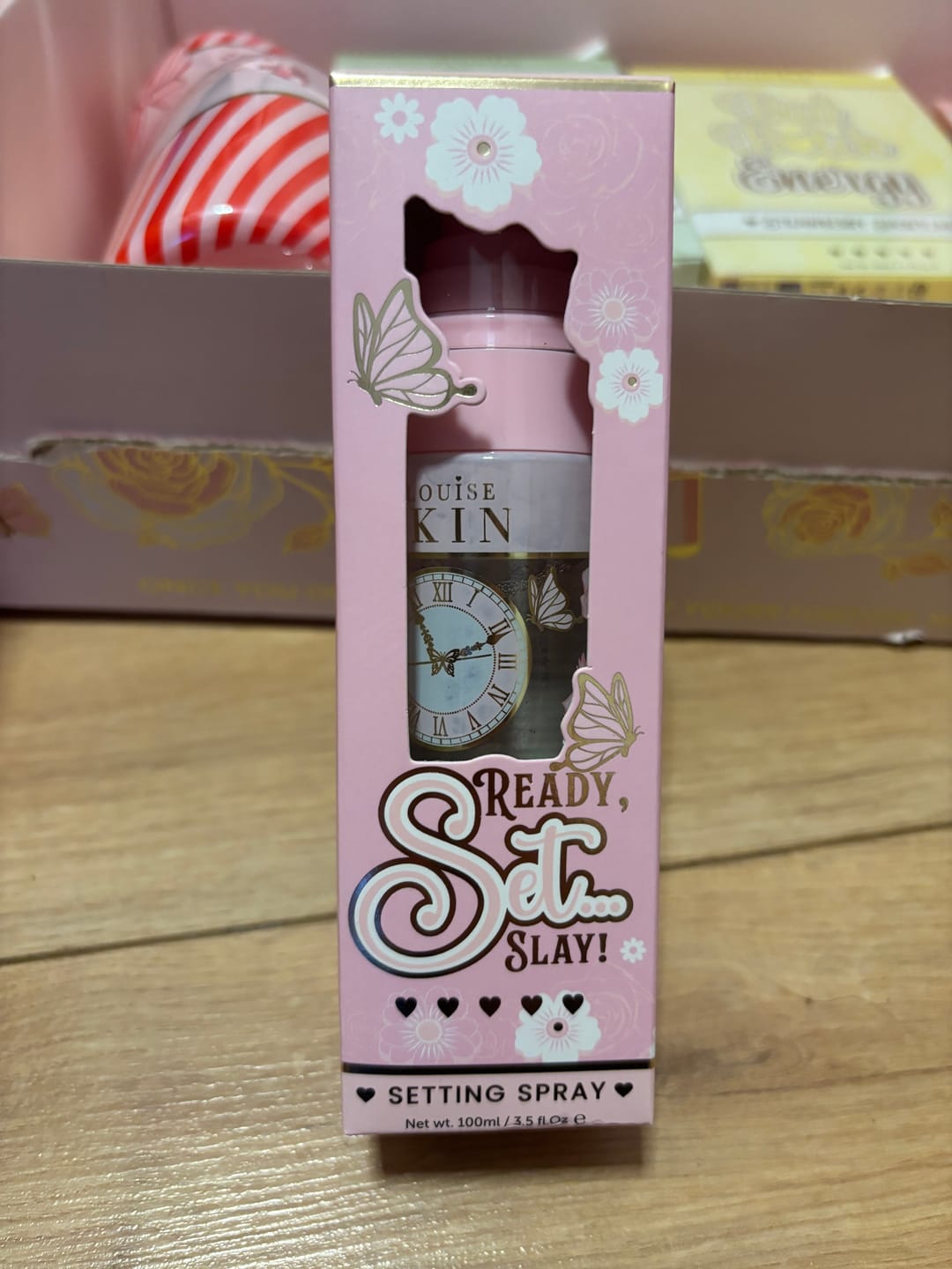 Customer photo review of P.Louise Ready Set Slay Waterproof Setting Spray