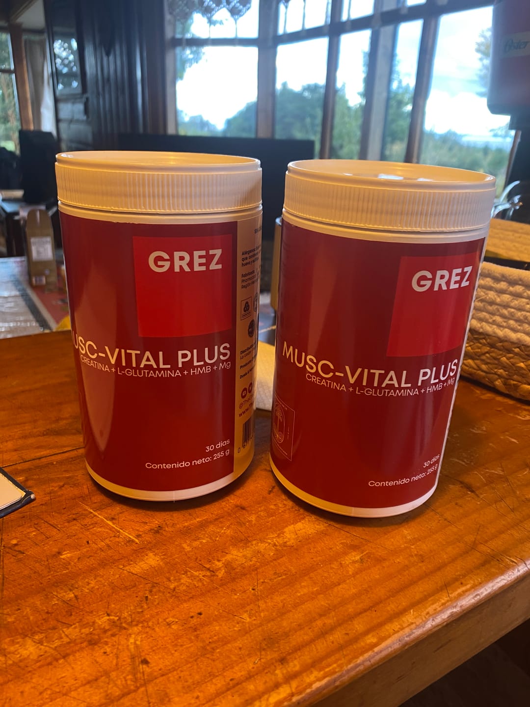 Customer photo review of MUSC-VITAL PLUS - Creatina Creavitalis® + L-Glutamina + HMB + Magnesio / Polvo 255g.