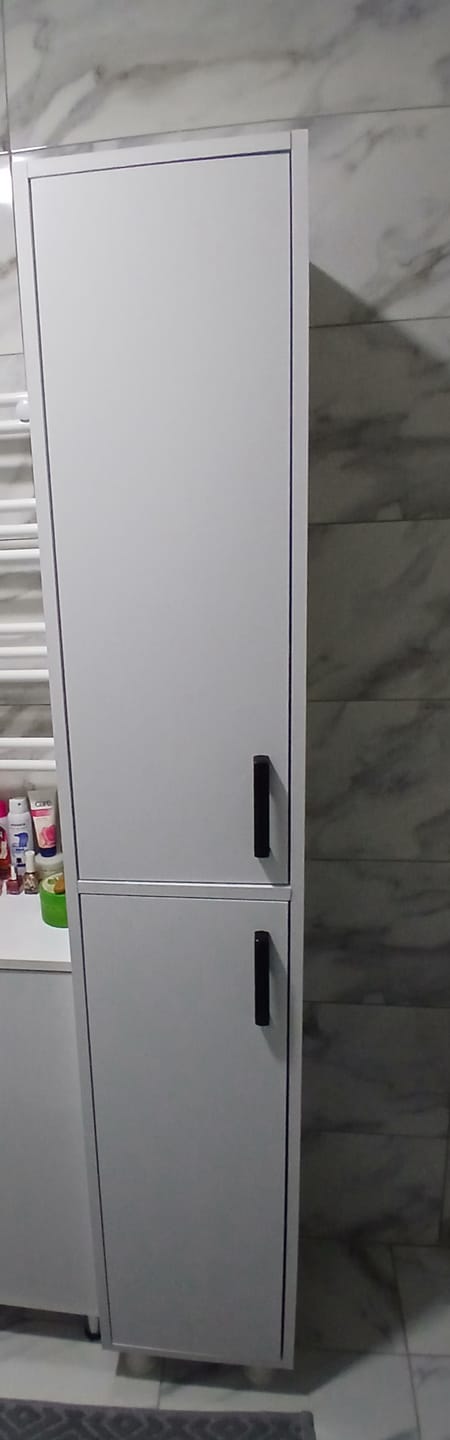 Customer photo review of Rani F1 Çok Amaçlı Dolap 2 Kapaklı 6 Raflı Banyo Kiler Mutfak Dolabı Beyaz M1