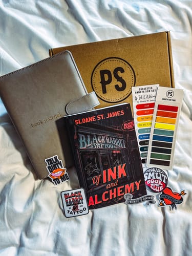 Customer photo review of probably smut book club subscription