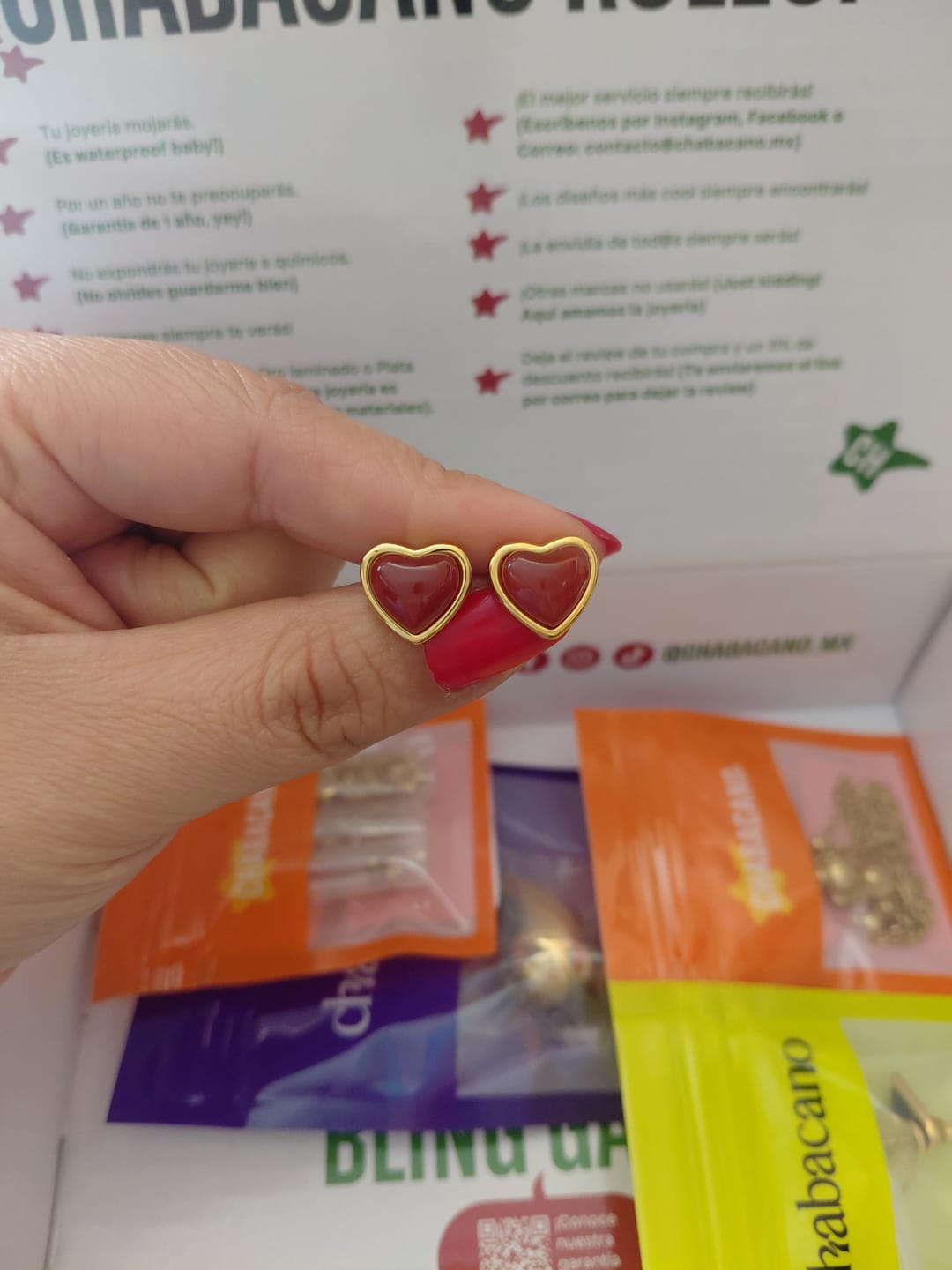 Customer photo review of Aretes Bambina