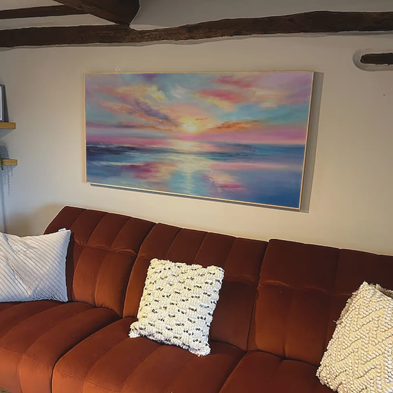 Customer photo review of Ocean & Sky Textured Wall Art # MO036